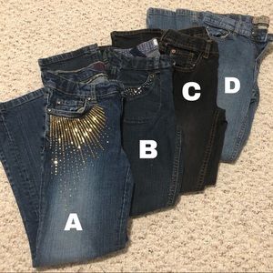Lot of 4 Children’s Place Jeans
